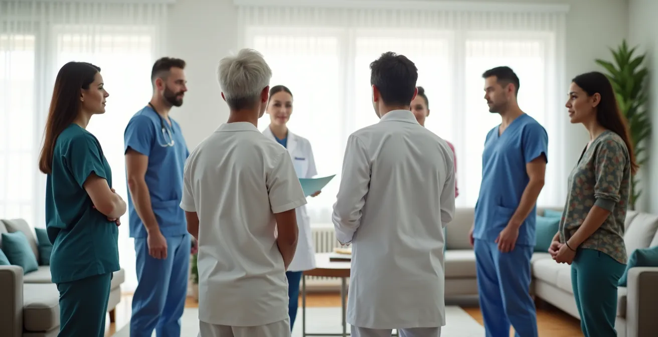 Collaboration respectueuse entre professionnels de santé et famille au domicile